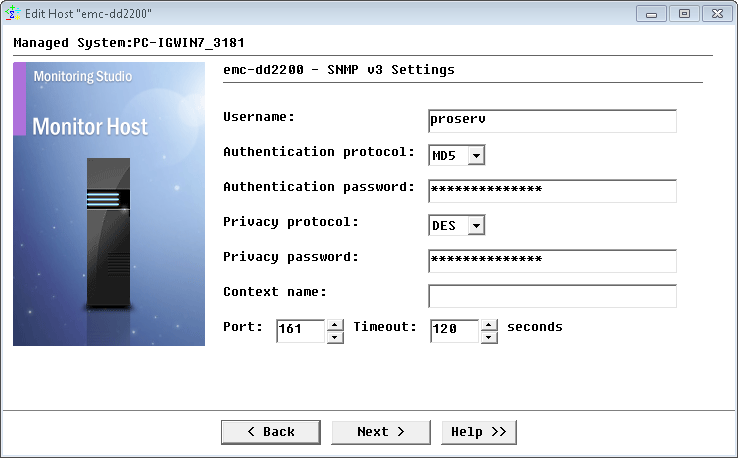 Configuring SNMP settings